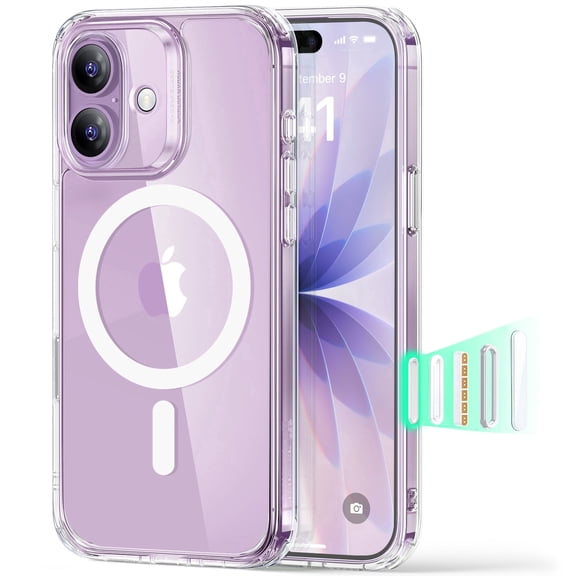 ESR Magnetic Phone Case Compatible with iPhone 17, Camera Control, Shockproof Military-Grade Protection, Clear