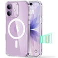thumbnail image 1 of ESR for iPhone 17 Case, Magnetic Phone Case for iPhone 17, Compatible with MagSafe, Camera Control, Shockproof Military-Grade Protection, Clear, 1 of 7