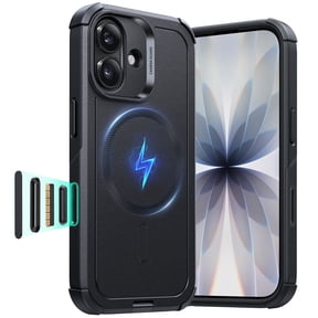 ESR Case Compatible with iPhone 17, 7X Military-Grade Drop Protection with Camera Control Button, MagSafe Compatible Shock-Absorbing Rugged Cover, Black