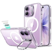 ESR Magnetic Case with Stash Stand Compatible with iPhone 17, Military-Grade Drop Protection & Camera Control Cover, MagSafe Compatible Scratch-Resistant, Clear