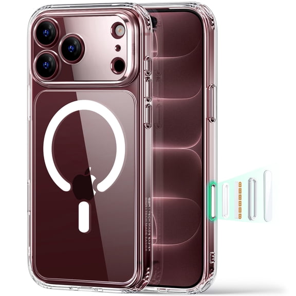 ESR Magnetic Phone Case Compatible with iPhone 18 Pro/17 Pro, Camera Control, Shockproof Military-Grade Protection, Clear