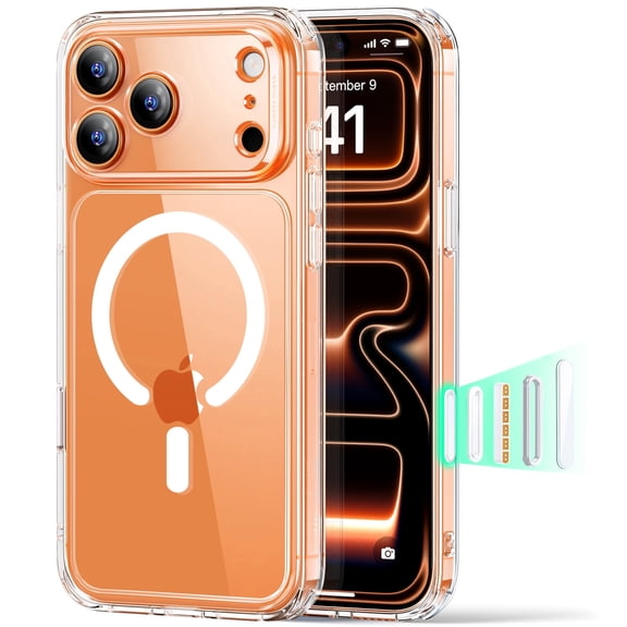 ESR Magnetic Phone Case for iPhone 17 Pro, Compatible with MagSafe, Camera Control, Shockproof Military-Grade Protection, Clear
