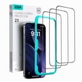 thumbnail image 1 of ESR Screen Protector Compatible with iPhone 17 Pro Max, 9H Hardness & Military Grade Shatterproof, Full Coverage Tempered Glass Film with Easy Installation Tool, HD Clear, Scratch Resistant, 3 Pack, 1 of 7