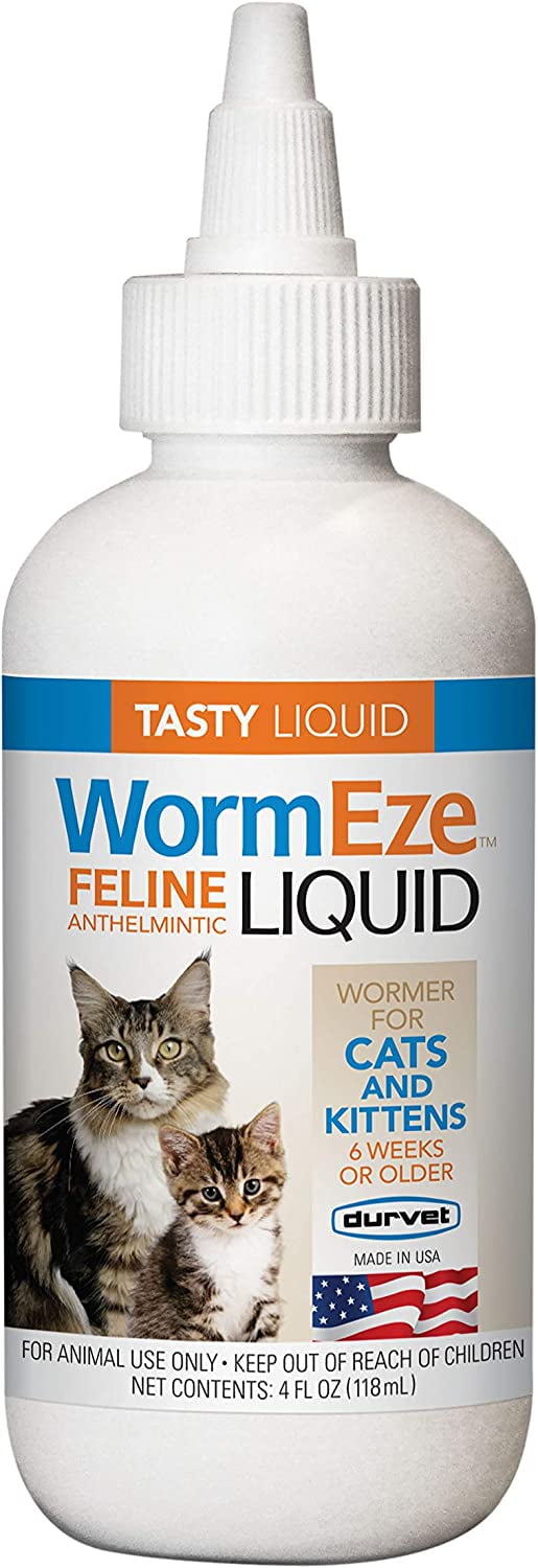 ESRBDurvet Wormeze Feline Liquid Wormer for Cats & Kittens 4oz