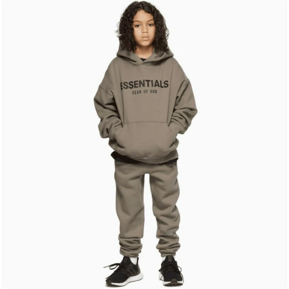 ESS-ENTIAL Hoodies for Boys Girls,Kids Youths Hip Hop STYLE Letter Graphic High Street Sweatshirt,Cotton Pullover Hooded Hoodie,Loose Oversize Streetwear