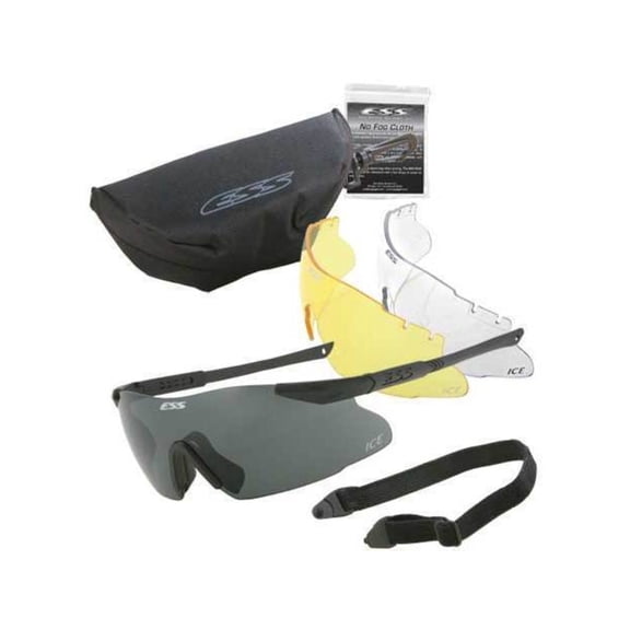 ESS Interchangeable Component Eyeshield System w/ 3 High Impact Polycarbonate Lenses.