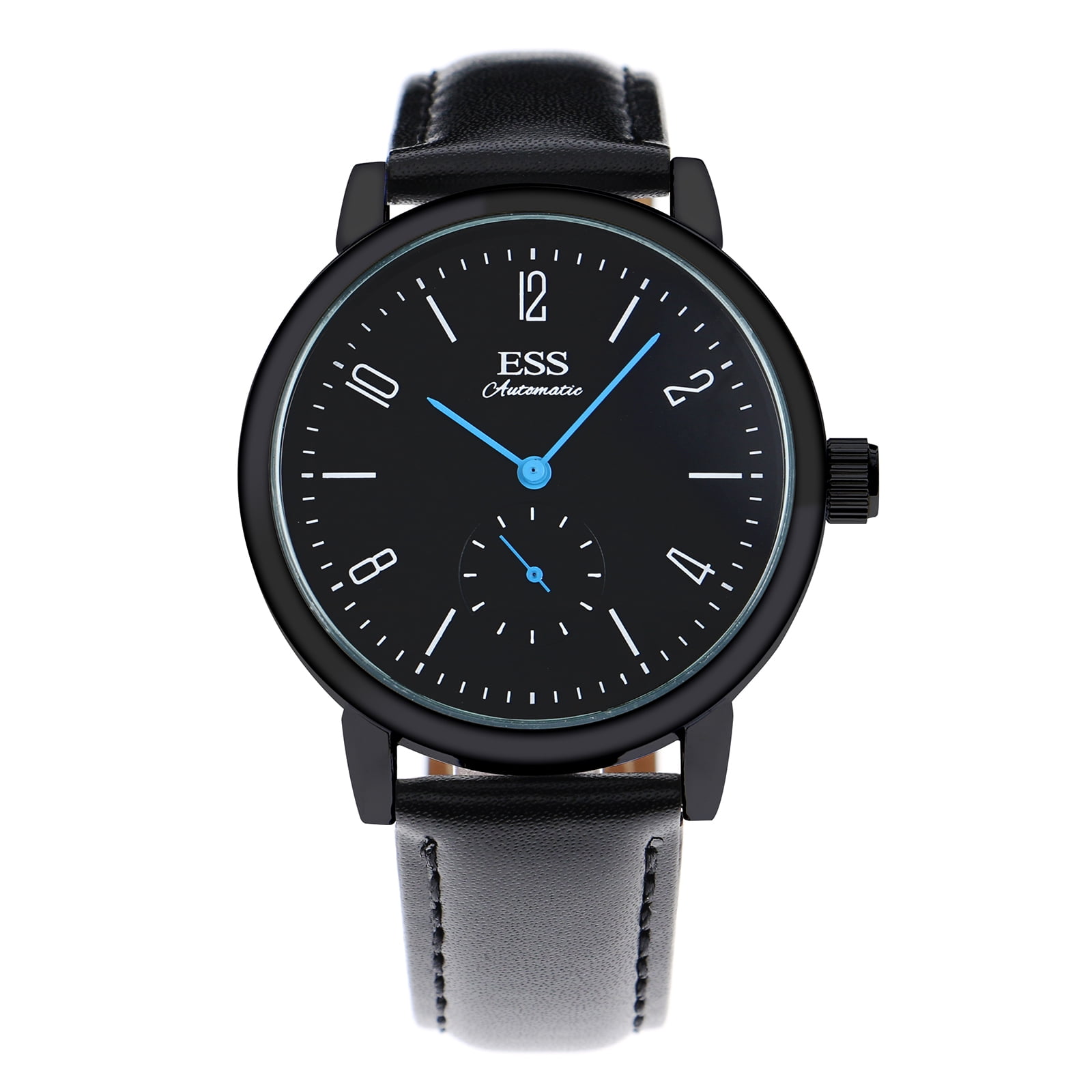 ESS Mechanical Automatic Watch Black Dial Case Blue Hands  display picture 3