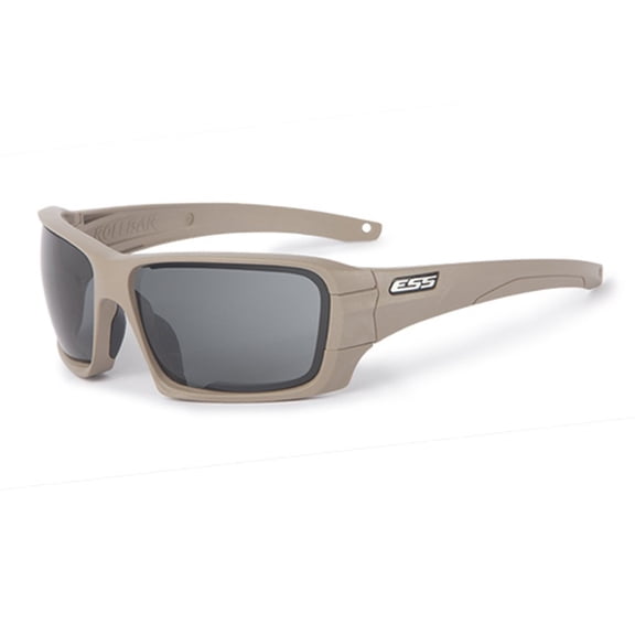 ESS Sunglasses Rollbar Terrain Tan Rapid Lens Exchange Clear Smoke Gray Lens CA3