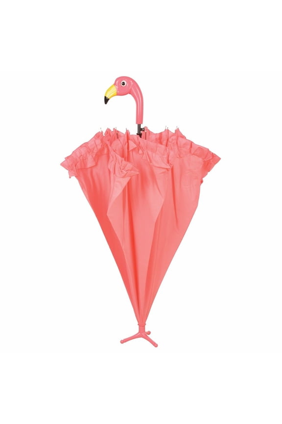USA LLC Unisex Adult Flamingo Ruffled Umbrella