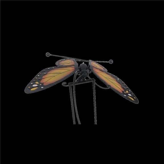 ESSCHERT DESIGN USA ZYCT831 Metal Butterfly Rocker, Yellow - Small