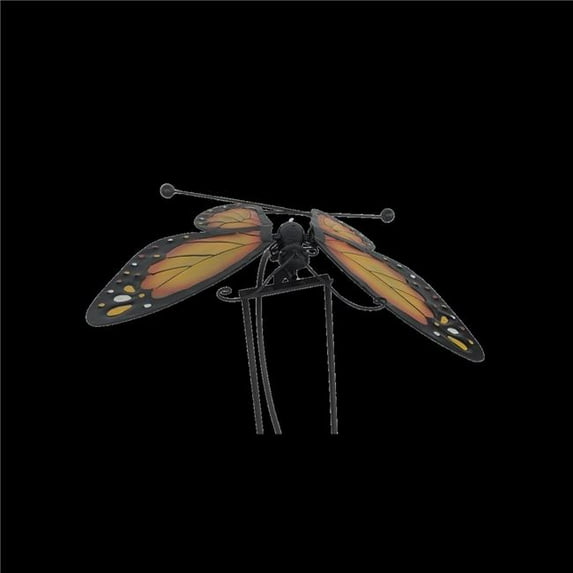 ESSCHERT DESIGN USA ZYCT831 Metal Butterfly Rocker, Yellow - Small