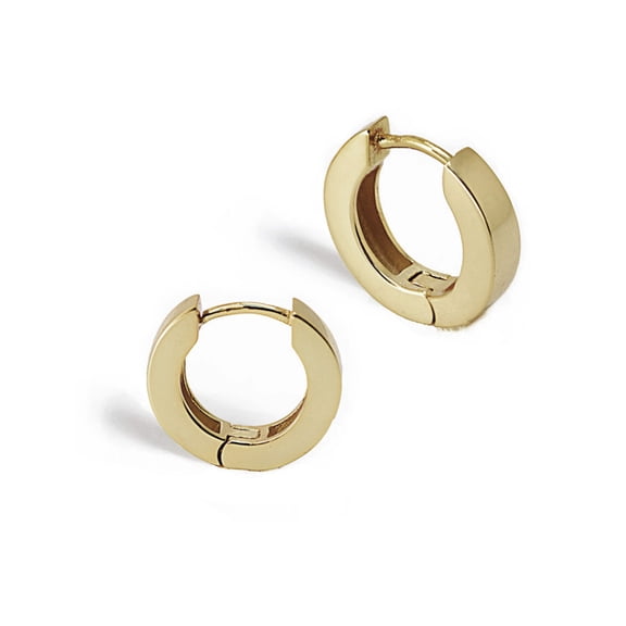 ESSENTIAL 18K Gold Plated Sterling Silver Small Huggies