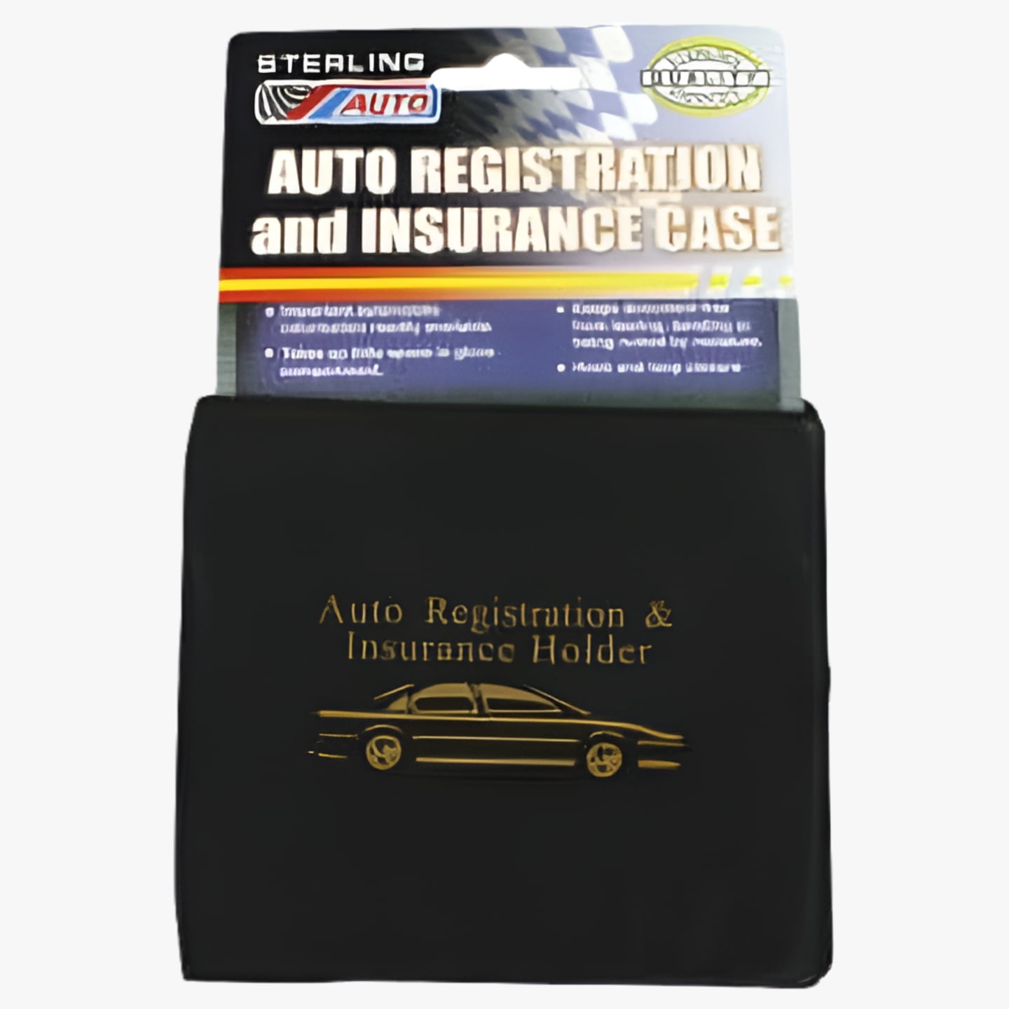 ESSENTIAL Car Auto Insurance Registration BLACK Document Wallet Holders 2 Pack Automobile