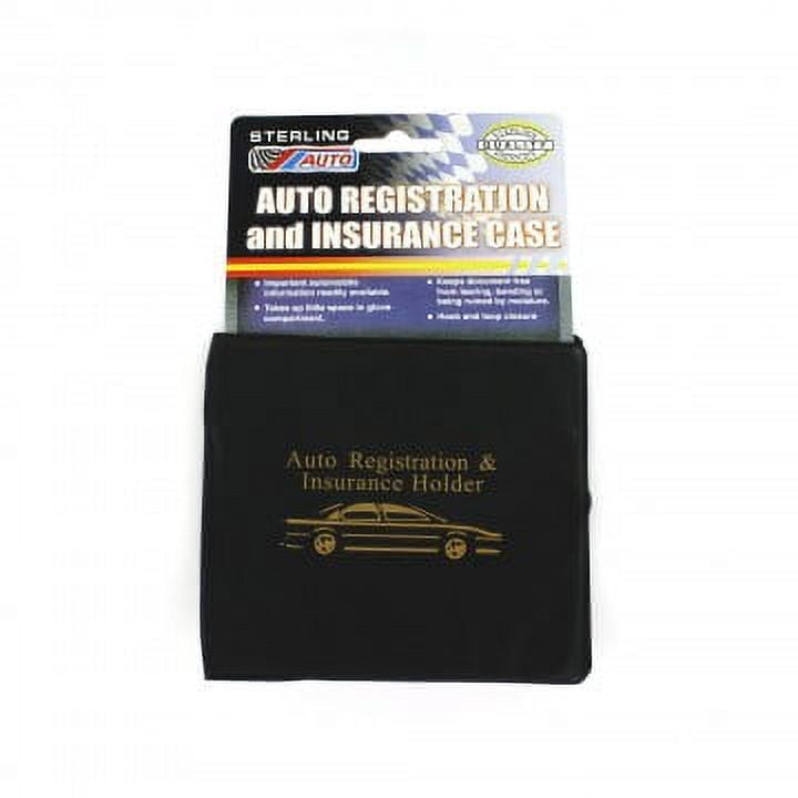 ESSENTIAL Car Auto Insurance Registration BLACK Document Wallet Holders