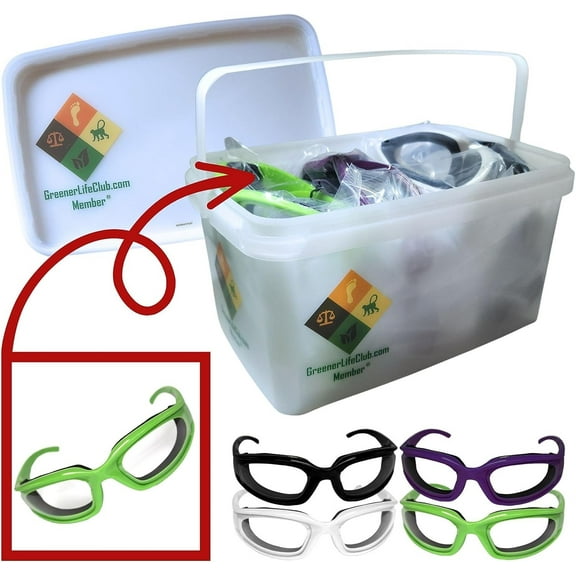 ESSENTIAL DEPOT Goggles - Pack of 12 - Foam Lined - anti fog - Polycarbonate and Acetate - random colors - clear lenses with fashionably colored frames and temple pieces - one size fits most