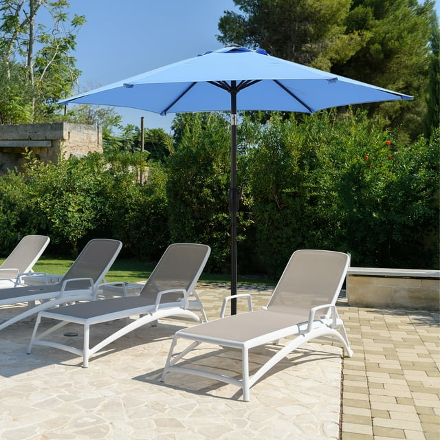 ESSENTIAL LOUNGER 7.5ft Patio Umbrella Outdoor with 6 Sturdy Ribs