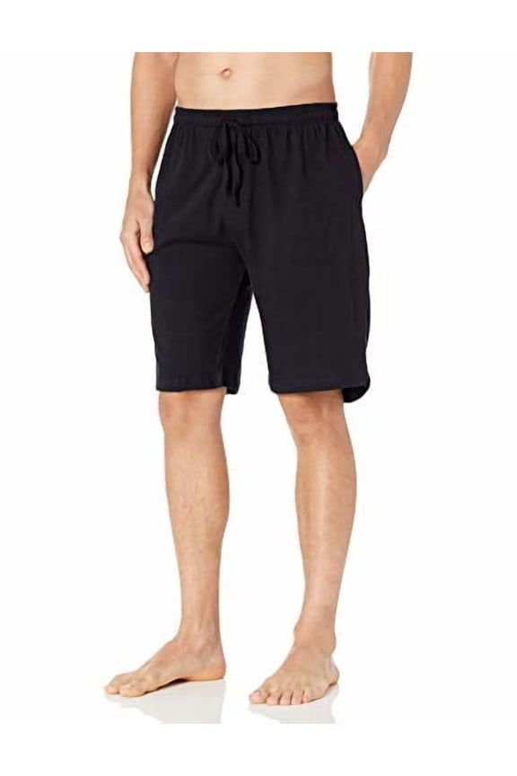Essentials By Seven Apparel Big Ball Sports Men's Solid Knit Short, Size L, Navy