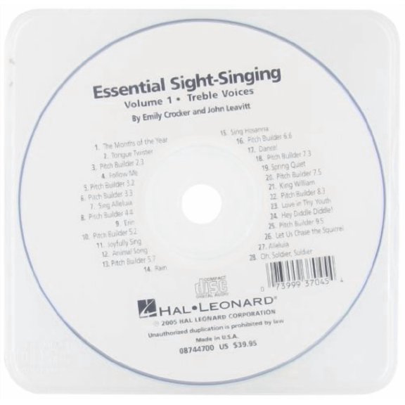 ESSENTIAL SIGHT-SINGING VOL. 1 TREBLE VOICES ACCOMPANIMENT CD