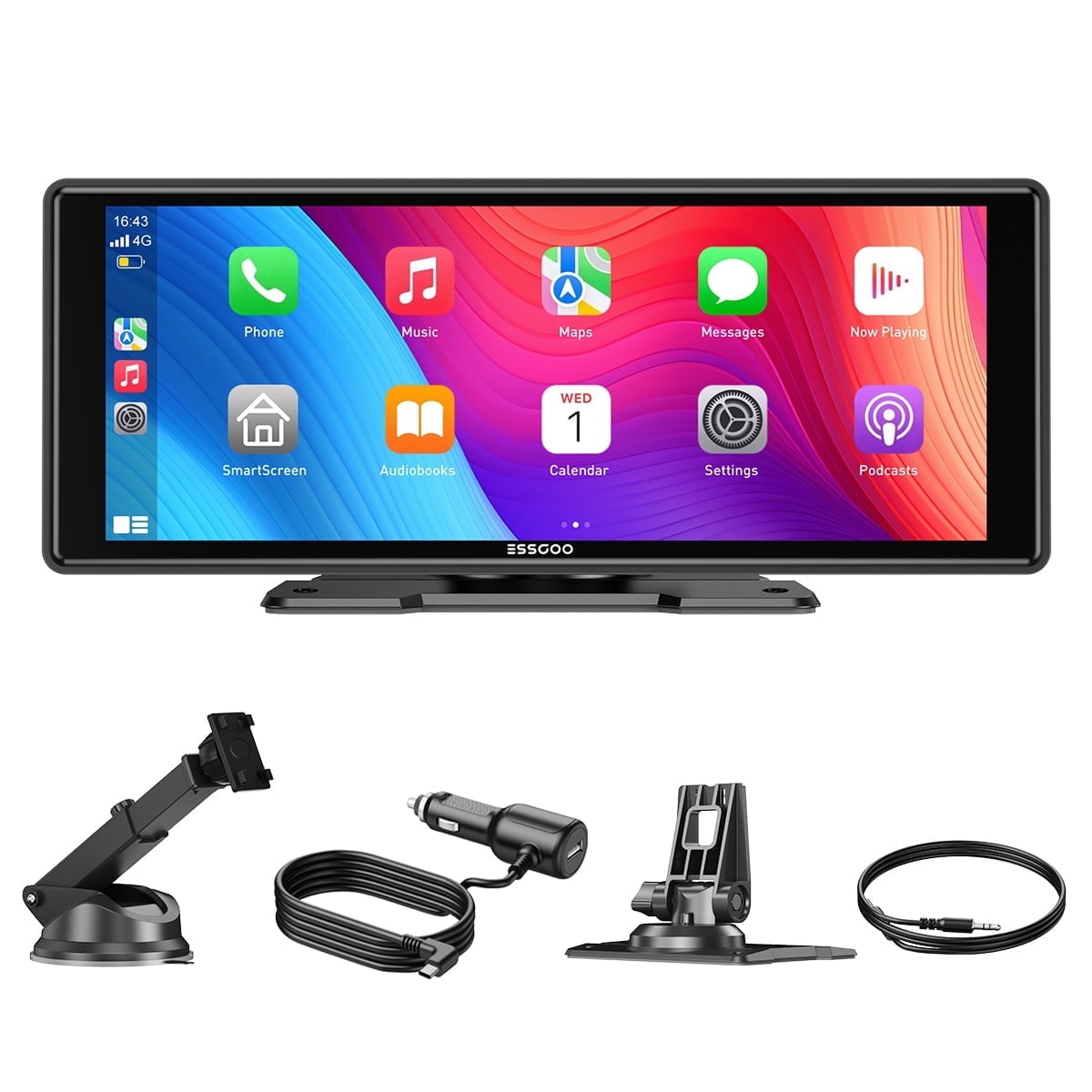1円 10.26インチオンダッシュモニター 日本語Carplay Android Auto