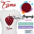 thumbnail image 1 of ESSMO Burgundy Matte Solid Heat Transfer Vinyl HTV Sheet T-Shirt 20" Wide Iron On Heat Press DP36 20"x48", 1 of 7