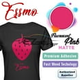 thumbnail image 1 of ESSMO Fluorescent Pink Matte Solid Heat Transfer Vinyl HTV Sheet T-Shirt 20" Wide Iron On Heat Press DP28 20"x360", 1 of 7
