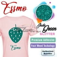 thumbnail image 1 of ESSMO Jade Green Glitter Heat Transfer Vinyl HTV Sheet T-Shirt 20" Wide Iron On Heat Press DG19 20"x36", 1 of 5