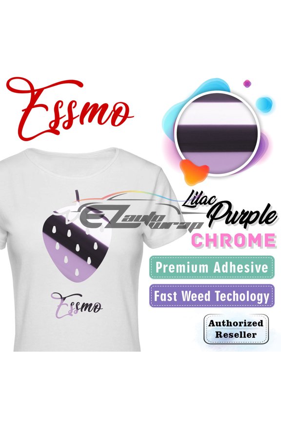 Lilac Purple Chrome Heat Transfer Vinyl HTV Sheet T-Shirt 20" Wide Iron On Heat Press 20"x12"
