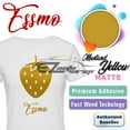 thumbnail image 1 of ESSMO Mustard Yellow Matte Solid Heat Transfer Vinyl HTV Sheet T-Shirt 20" Wide Iron On Heat Press DP13 20"x108", 1 of 7