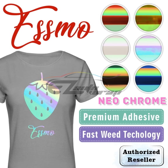 ESSMO™ Neo Chrome Bronze Heat Transfer Vinyl HTV T-Shirt 20" Wide Roll Iron Heat Press NC03 20"x180"