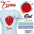 thumbnail image 1 of ESSMO Red Flock Heat Transfer Vinyl HTV Sheet T-Shirt 20" Wide Iron On Heat Press DF04 20"x108", 1 of 7