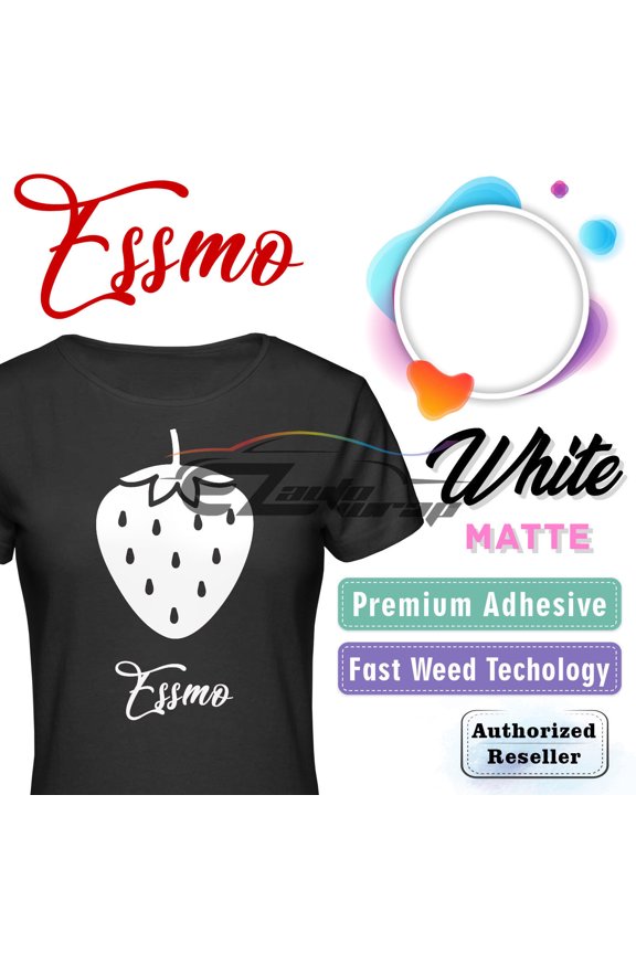 WHITE Matte Solid Heat Transfer Vinyl HTV Sheet T-Shirt 20" Wide Iron On Heat Press DP02 20"x12"