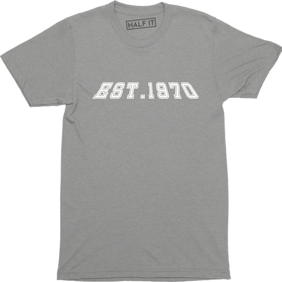 EST. 1970 Establish Birthday Birth Year Vintage Men's T-Shirt