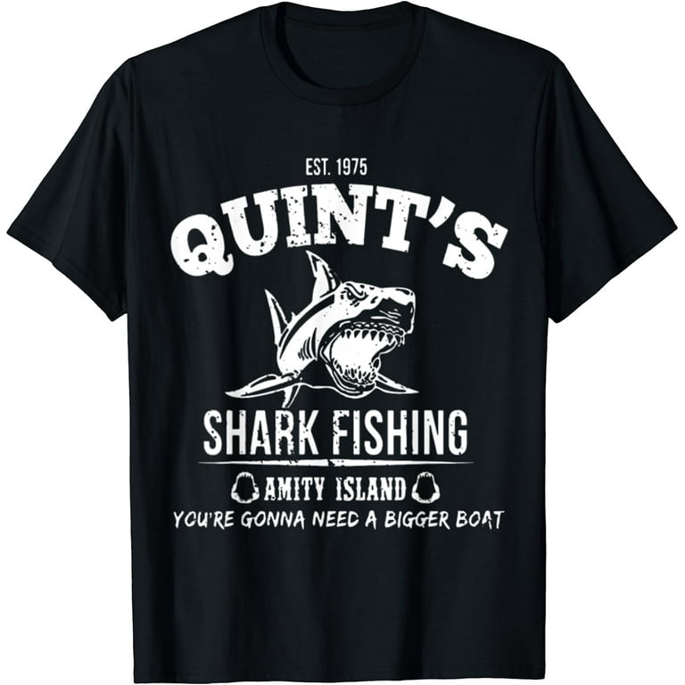 Est.1975 Quint's Shark Fishing Amity Island Tshirt Est.1975 Quint's Shark Fishing Amity Island Tshirt