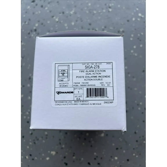 EST Edwards SIGA-278 Fire Alarm Pull Station Set of seven(7)