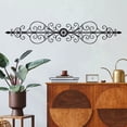 thumbnail image 1 of ESTART 1PC Metal Scroll Wall Decor Traditional Metal Scroll Wall Art for Home Living Room Front Porch Above Door Hallway Entryway, 1 of 6