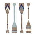 thumbnail image 1 of ESTART 4 Pcs Metal Paddle Home Wall Decor Nautical Canoe Oar Wall Art Decor Vintage Ornaments Hanging Wall Sculpture Indoor Outdoor for Ocean Lovers Bathroom Bedroom Home Decoration (Light Gray), 1 of 10