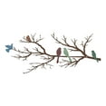 thumbnail image 1 of ESTART Metal Birds Wall Art, Metal Vivid Birds on Branch Silhouette Wall Decor Leaves with Bird Outdoor Hanging Wall Sculpture for Home Living room Bedroom Balcony Garden (Colorful, Small), 1 of 9