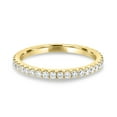 thumbnail image 1 of ESTE ORIGIN 0.55Ct Moissanite Full Pavé Wedding Ring in Solid Gold, 1.8mm Classic Band in 14K Yellow Gold for Women, 1 of 5