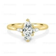 thumbnail image 1 of ESTE ORIGIN 1.50Ct Marquise Lab-Grown Diamond Trilogy Ring with Hidden Halo & Pear Accents&nbsp; in 14K Yellow Gold for Women, 1 of 8