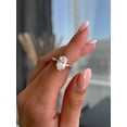 thumbnail image 1 of ESTE ORIGIN 2.00Ct Oval Cut Lab-Grown Diamond Solitaire Engagement Ring – Hidden Halo, 4 Claw Setting in 10K Rose Gold for Women, 1 of 7