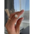 thumbnail image 1 of ESTE ORIGIN 2.00Ct Round Cut Lab-Grown Diamond Halo Solitaire Engagement Ring – Cathedral Setting in 18K White Gold for Women, 1 of 7
