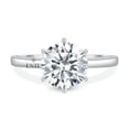 thumbnail image 1 of ESTE ORIGIN 2.5ct Round Cut Moissanite Solitaire Engagement Ring 10K White Gold for Women US 6, 1 of 5