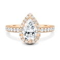 thumbnail image 1 of ESTE ORIGIN 2.62Ct Lab-Grown Diamond Pear Cut Halo Engagement Ring in 10K Rose Gold for Women's, 1 of 8