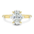 thumbnail image 1 of ESTE ORIGIN 2.00Ct Oval Cut Moissanite Solitaire Engagement Ring – Hidden Halo & Accent Stones in 18K Yellow Gold for Women, 1 of 7