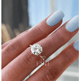thumbnail image 1 of ESTE ORIGIN 2ct Round Solitaire Lab Grown Diamond Engagement Ring 18K Yellow Gold for Women US 9, 1 of 5
