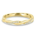 ESTE ORIGIN Moissanite Twisted Wedding Band Ring 30 Pavé Stones VS1 ESTE ORIGIN Moissanite Twisted Wedding Band Ring 30 Pavé Stones VS1