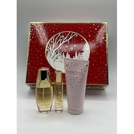 ESTEE LAUDER BEAUTIFUL FAVORITE TRIO 3PC SET - 1.0 OZ EAU DE PARFUM SPRAY + 2.5 OZ BODY LOTION + 0.33 OZ TRAVEL SPRAY