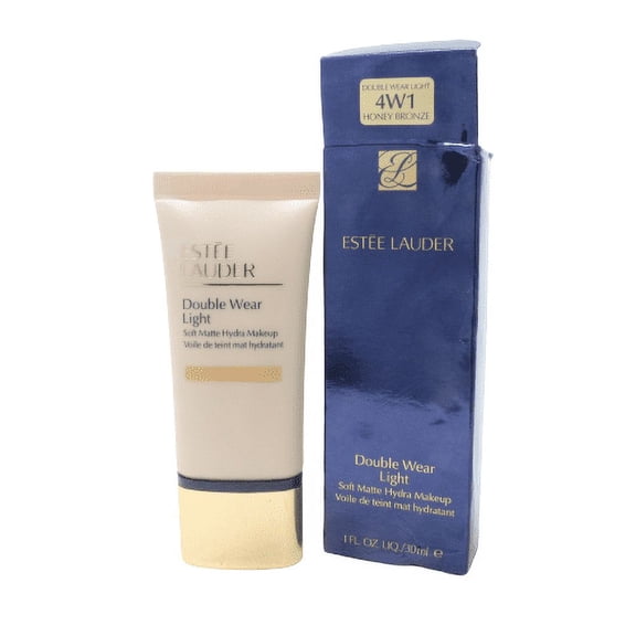ESTEE LAUDER DOUBLE WEAR LIGHT FOUNDATION 1.0 OZ HONEY BRONZE ESTEE LAUDER/DOUBLE WEAR LIGHT SOFT MATTE HYDRA MAKEUP 4W1 HONEY BRONZE 1.0 OZ