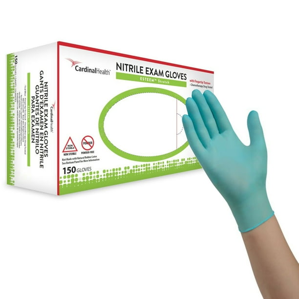 Vinyl Exam 3m Cardinal Gloves ESTEEM Stretch Disposable Nitrile