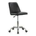thumbnail image 1 of ESTELLE Office Desk Chair Armless, 18"-24" Adjustable Height for Home Office, Conference Room, Bar, Waiting Area, Black Diamond, 1 of 6